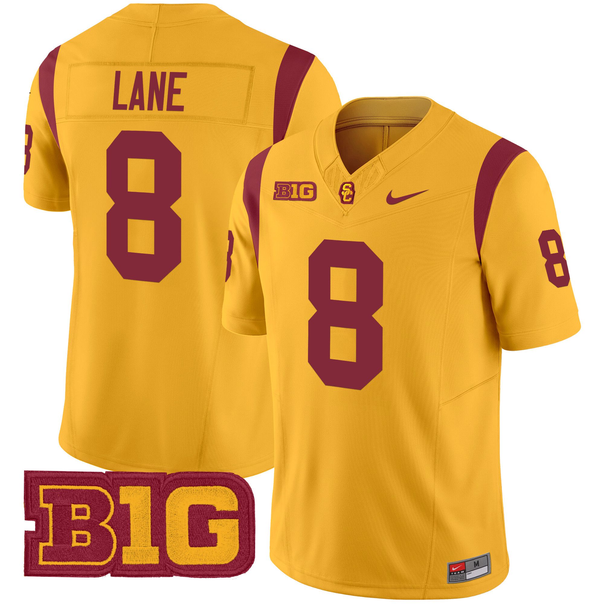 Men USC Trojans #8 Lane Yellow Nike 2024 Vapor Limited NCAA Jersey->ncaa teams->NCAA Jersey